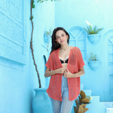 كارديجان كروشيه بتصميم غروب الشمس